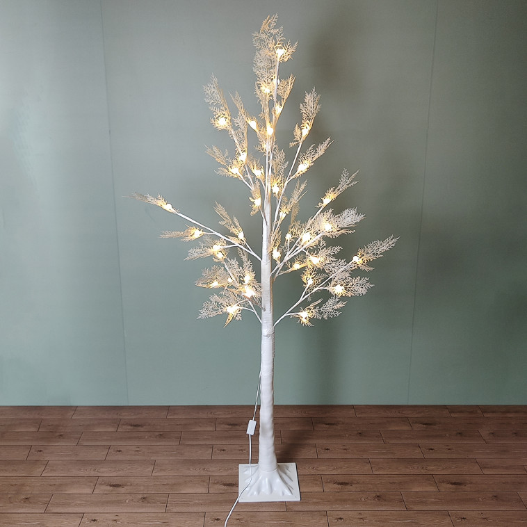 Фото Фигура светодиодная 150 см основание белый свет желтый Дерево NP-3465 Baizheng