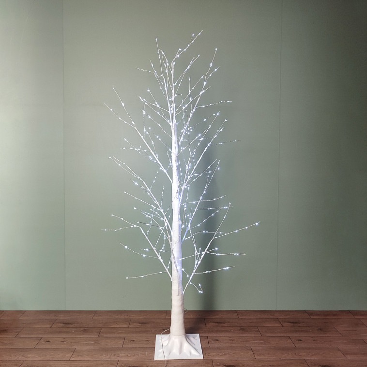 Картинка Фигура светодиодная 150см основание белый 8 режимов свет белый Дерево NP-3462 Baizheng