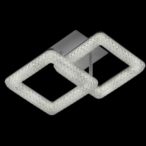 Люстра светодиодная 2 плафона 24*32*16 см 32Вт 2240LM 9м2 3 цвета белый Baizheng