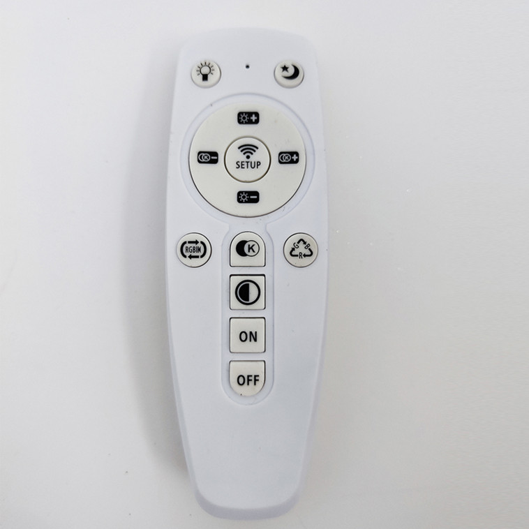 Cнимок Люстра светодиодная 4 плафона 52*9 см 56Вт 2100LM 15м2 3 цвета прилож пульт черный Baizheng