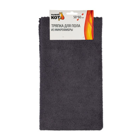 Тряпка микрофибра для пола 70х80 см 250 гp/м² зеленый M-02F-XL Рыжий кот
