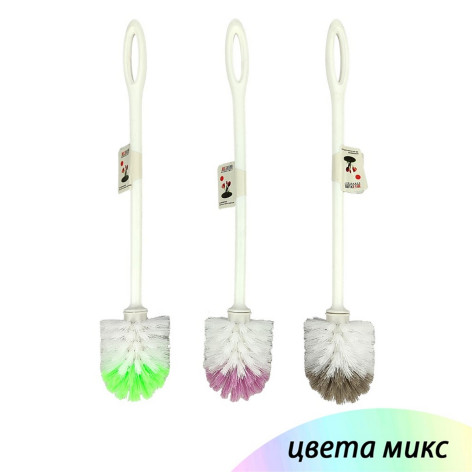 Ерш пластиковый для туалета с подставкой 130х495 мм микс Baizheng Ерш пластиковый для туалета с подставкой 130х495 мм микс Baizheng