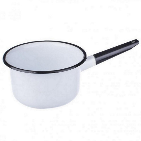 Ковш эмалированный 2 л без крышки светлый Стальэмаль