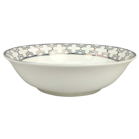 Салатник фарфоровый 14 см 350 мл бело-зеленый Primrose Коралл