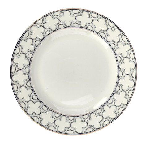 Тарелка фарфоровая обеденная 23 см Средиземноморский бриз Коралл