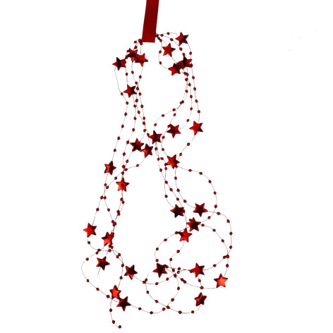 Бусы пластиковые на елку микс 1403-19