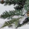 Миниатюра Ель искусственная 210 см ПВХ побеги литые снег ягоды шишки мет подст + гирлянда 120-062 Fex