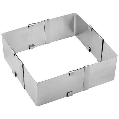 Форма нерж сталь 9,5-16 см раздвижная квадрат Torta Mallony