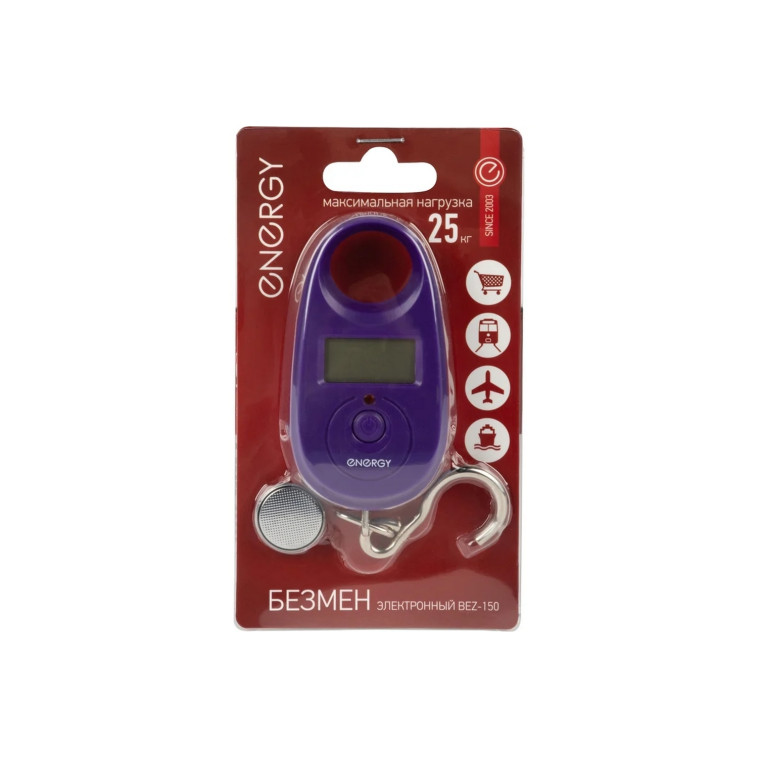 Фото Безмен электронный 25 кг фиолетовый BEZ-150 Energy