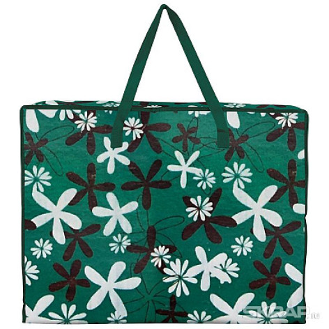 Сумка полипропилен 40х45х18 см на молнии с рисунком Рыжий кот