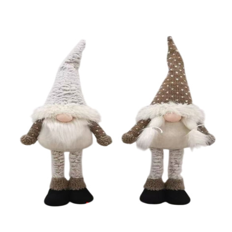 Фигурка новогодняя 50 см бежевый микс Гном NP-5091 Baizheng