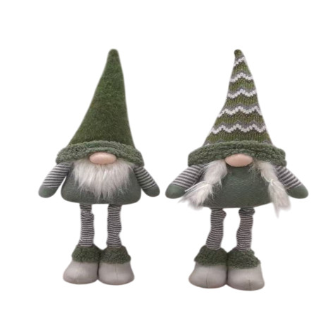 Фигурка новогодняя 50 см зеленый микс Гном NP-5094 Baizheng