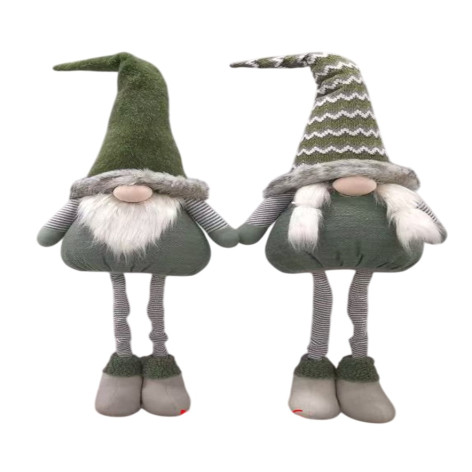 Фигурка новогодняя 80 см зеленый микс Гном NP-5096 Baizheng