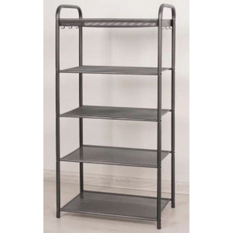 Подставка металлическая для обуви 5-ти ярусная 45х30х95 см графит Верона 15 ЗМИ