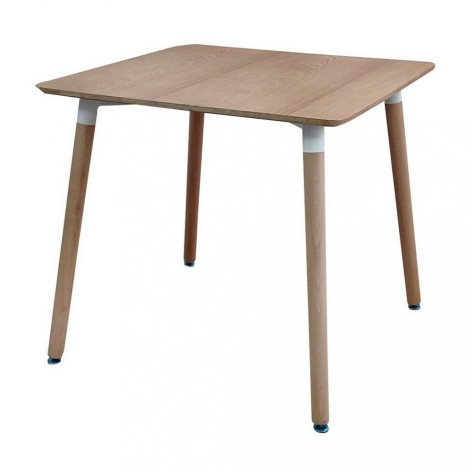 Стол ЛДСП кухонный 80*80*74 см дерево квадрат ножки дерево QT05MW Baizheng