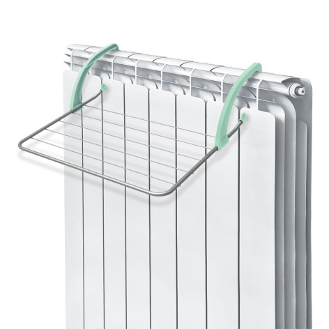 Сушилка металлическая на радиатор для белья 520х470*165 мм серый Nika