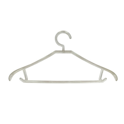 Вешалка пластиковая для одежды 42х22х1,4 см прозрачный BZ-20107 Baizheng Вешалка пластиковая для одежды 42х22х1,4 см прозрачный BZ-20107 Baizheng