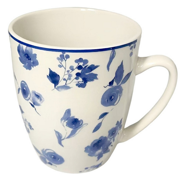 Кружка фарфоровая 340 мл Blue calico Коралл