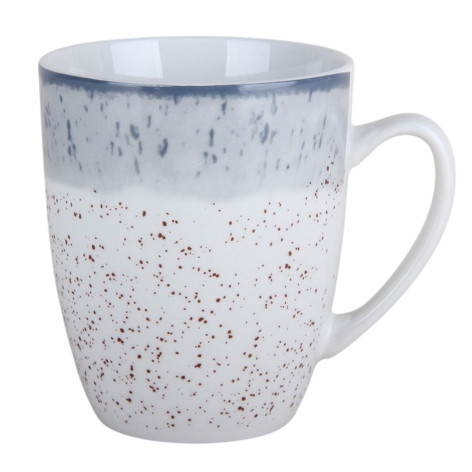 Кружка фарфоровая 400 мл Rustic Grey Коралл