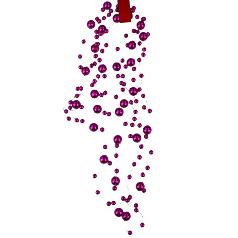 Бусы пластиковые на елку 1403-18