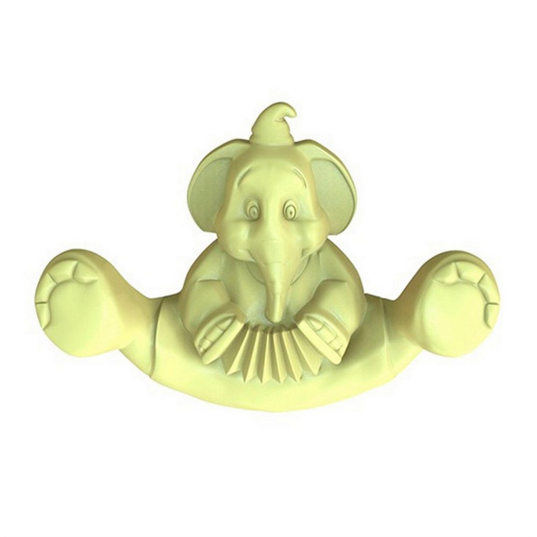 Крючок пластиковый 10х6,6х6,3 см лето желтый Circus Elephant Berossi