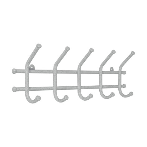 Вешалка металлическая настенная 48х8х16,5 см белый Норма 5 ЗМИ Вешалка металлическая настенная 48х8х16,5 см белый Норма 5 ЗМИ