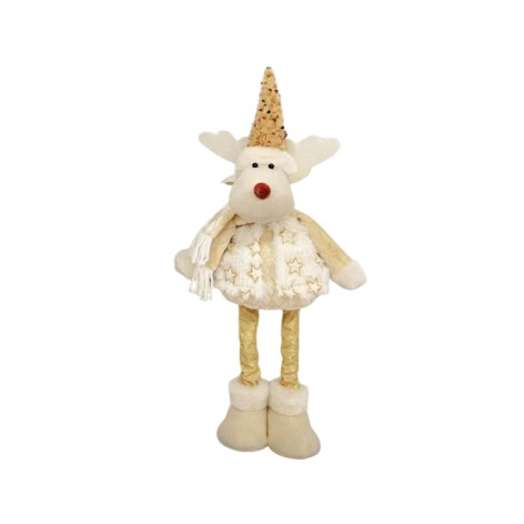 Фигурка новогодняя 70 см телескопические ножки золото Олень NP-5068 Baizheng