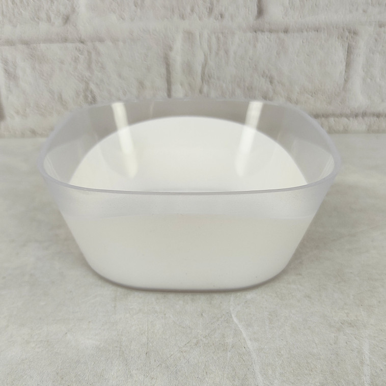 Фото Салатник пластиковый 0,5 л снежно-белый п/прозрач Oslo Milk Berossi