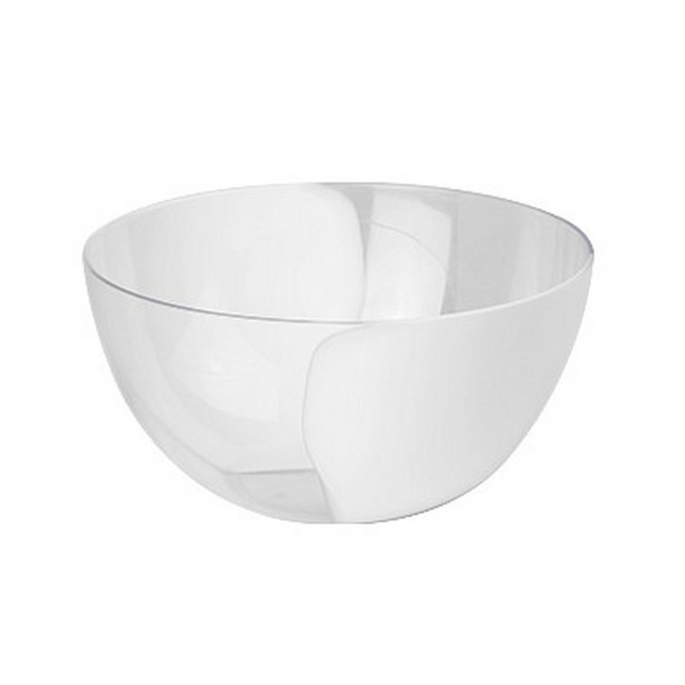 Салатник пластиковый 1 л снежно-белый  п/прозрач Oslo Cream Berossi