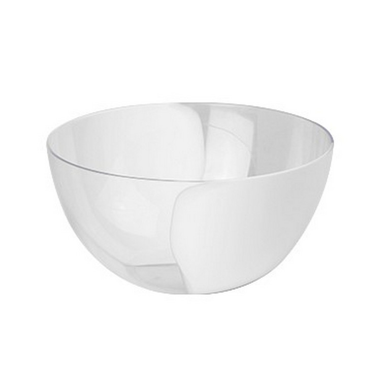 Салатник пластиковый 1,4 л снежно-белый  п/прозрач Oslo Cream Berossi