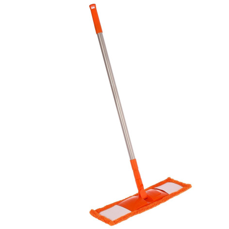 Швабра металлическая 105 см насадка микрофибра 40х12 см черенок металл микс Baizheng