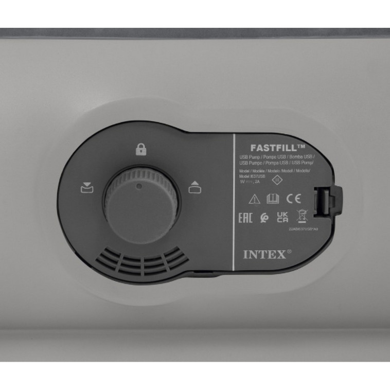 Изображение Матрас надувной 152*203*30 см встроенный насос USB Queen Dura-Beam Prestige Intex