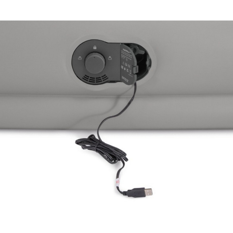 Картинка Матрас надувной 152*203*30 см встроенный насос USB Queen Dura-Beam Prestige Intex