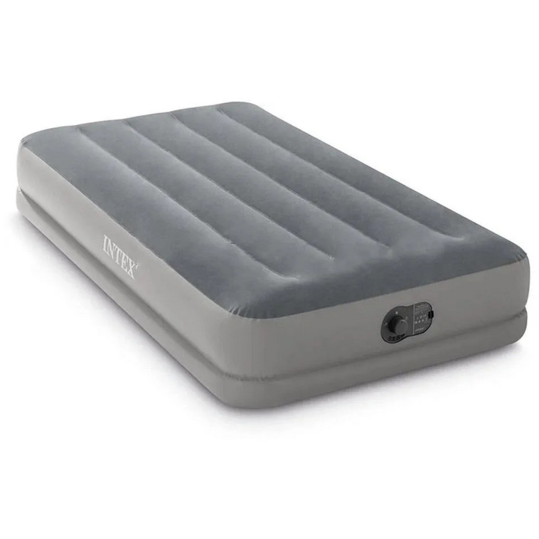 Картинка Матрас надувной 191*99*30 см встроенный насос USB Twin Dura-Beam Prestige Intex
