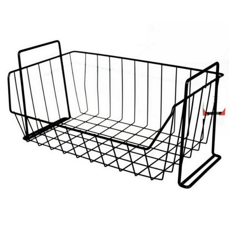 Полка металлическая для кухни настольная 37.5х22х18 см черный Baizheng