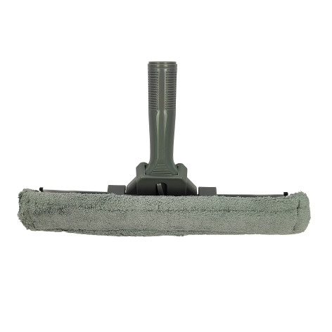 Стекломой пластиковый 31*5*20 см с тряпкой без рукоятки Графит Baizheng