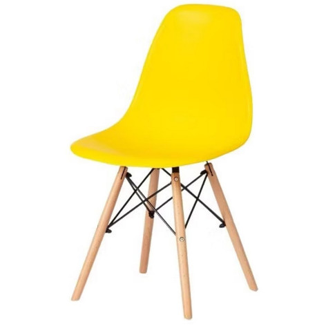 Стул полипропилен до100 кг желтый Eames