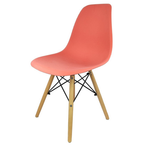 Стул полипропилен до100 кг красный Eames