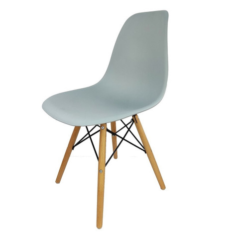 Стул полипропилен до100 кг серый Eames