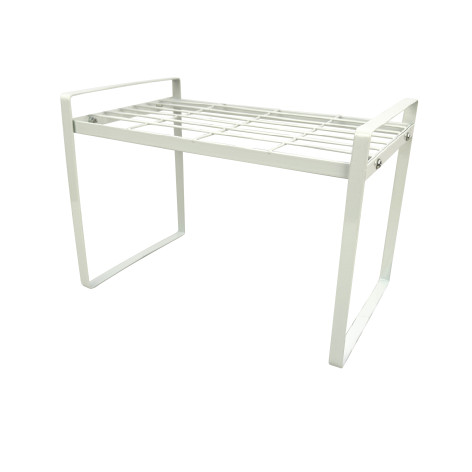 Полка металлическая для кухни 33*20.5*24 см над микроволновой печью белый Baizheng