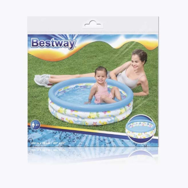 Изображение Бассейн надувной 102*25 см 101 л BestWay
