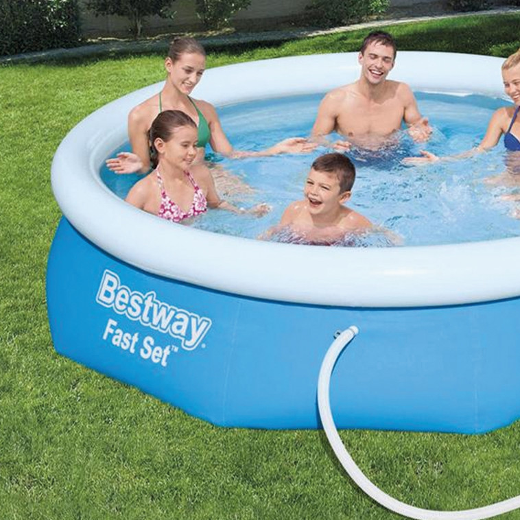 Фотография Бассейн с надувным бортом 305*76 см 3638 л фильтр-насос BestWay