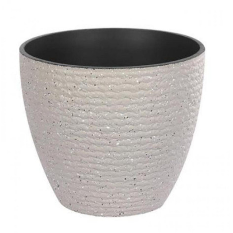 Горшок пластиковый 4,1 л 20*18*17 см серый Baizheng