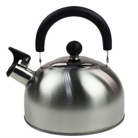 Чайник нервающая сталь 2,5 л со свистком индукция стальной Kaisa Villa Baizheng