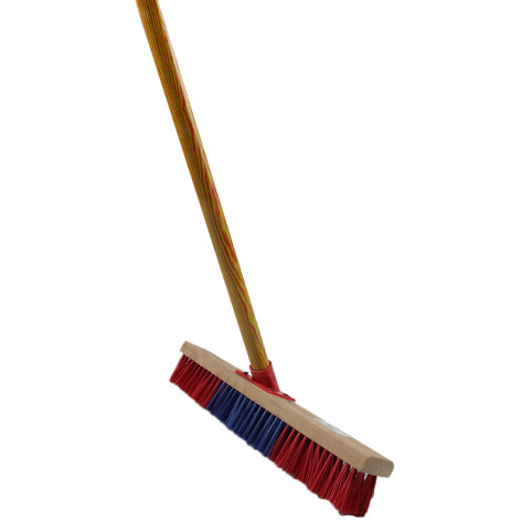 Щетка пластиковая 40х110 см деревянная ручка Baizheng