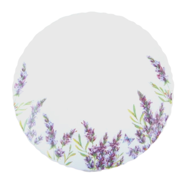 Тарелка стеклокерамическая десертная 19 см Lavender Коралл