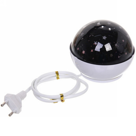 Диско шар светодиодный 220 В 10х8 см RGB авторежим 3 цвета Star lights