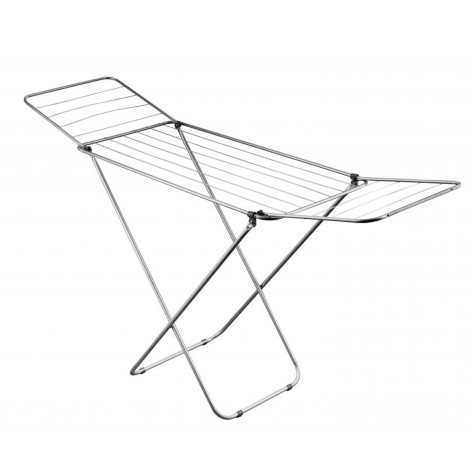 Сушилка металлическая напольная для белья 16 м  84*46*171 см серый Baizheng