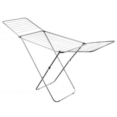 Сушилка металлическая напольная для белья  20 м 90*55*200 см серый Baizheng