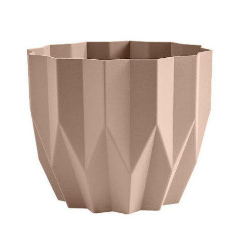 Кашпо пластиковое  3 л мокачино Геометрия Bmc